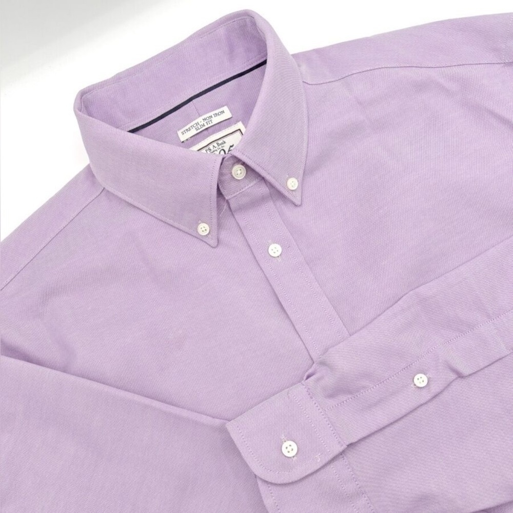 Jos. A. Bank 1905 Collection Slim Fit Button-Down Dress Shirt 18-35 Lavender